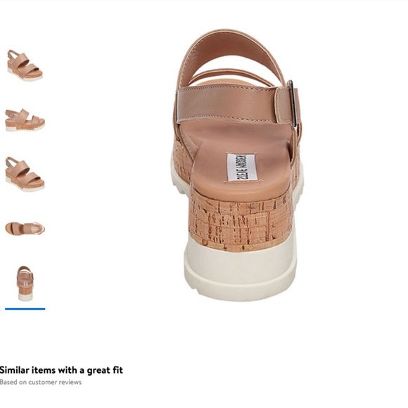 Steve Madden Brenda Platform Sandal - 9 Tan - Picture 9 of 16